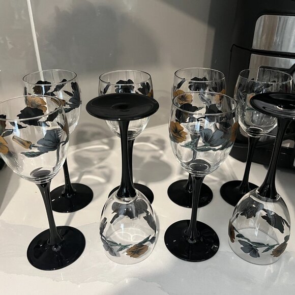 RARE Vintage French Wine Glasses, Julie by Luminarc Set of 8 RARE VINTAGE - Picture 5 of 5